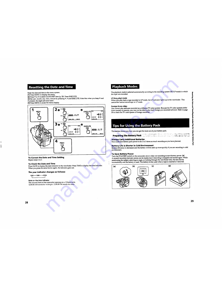 Sony Handycam CCD-380 Service Manual Download Page 14