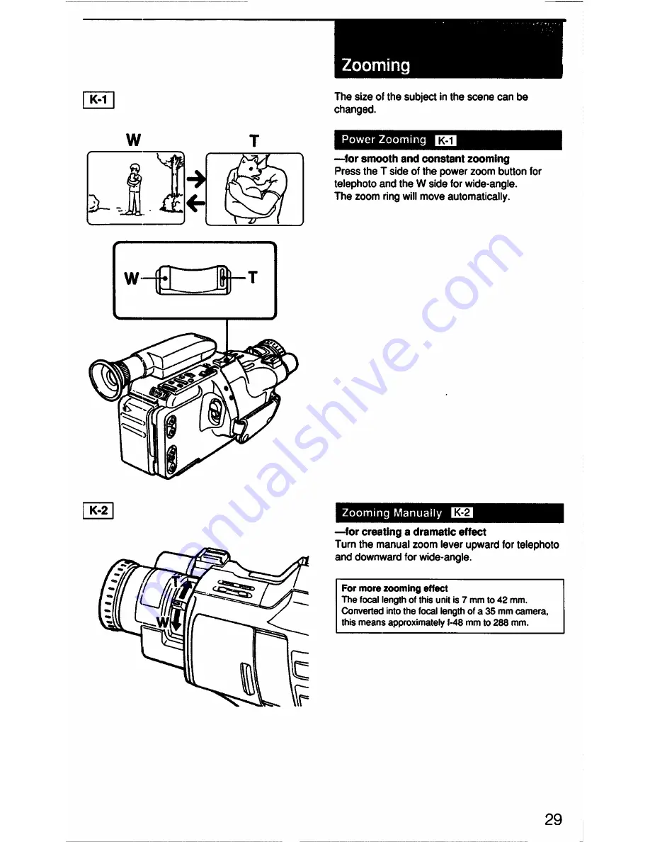 Sony Handycam CCD-F33 User Manual Download Page 29