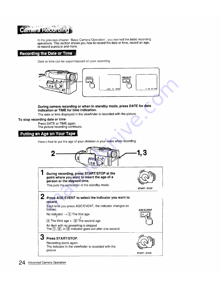 Sony Handycam CCD-FX310 Operation Manual Download Page 24