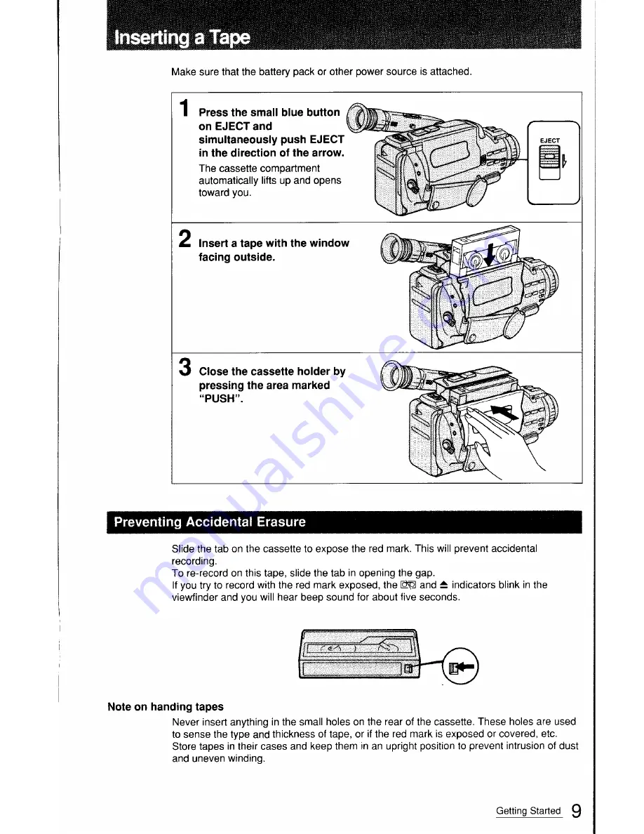 Sony Handycam CCD-FX411 Operation Manual Download Page 9