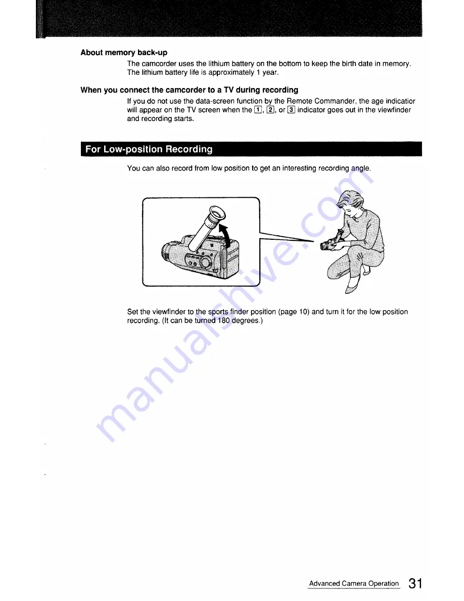 Sony Handycam CCD-FX411 Operation Manual Download Page 31