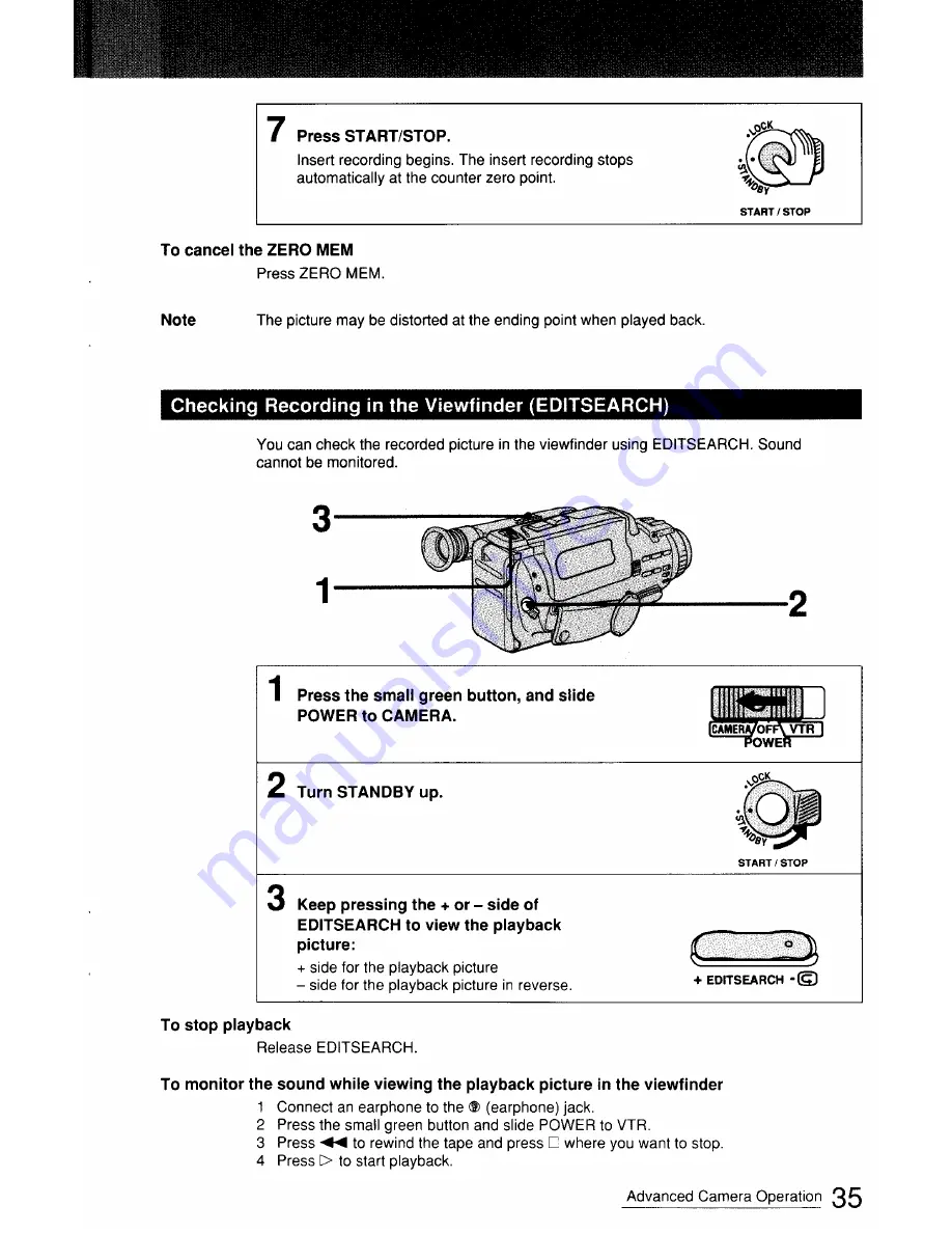 Sony Handycam CCD-FX411 Operation Manual Download Page 35