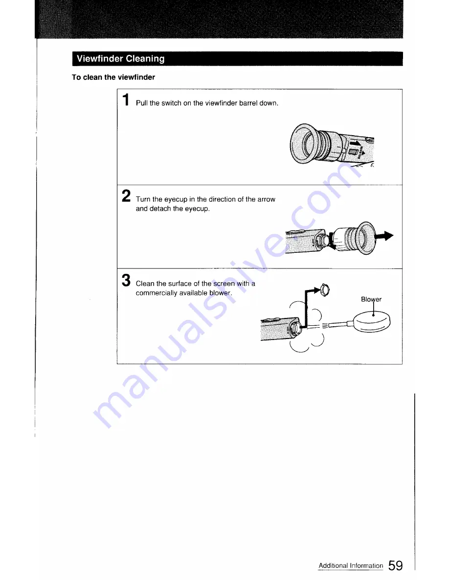 Sony Handycam CCD-FX411 Operation Manual Download Page 59