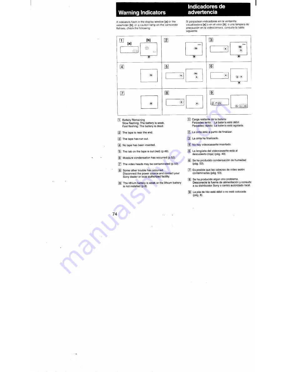 Sony Handycam CCD-TR3 Operation Manual Download Page 74