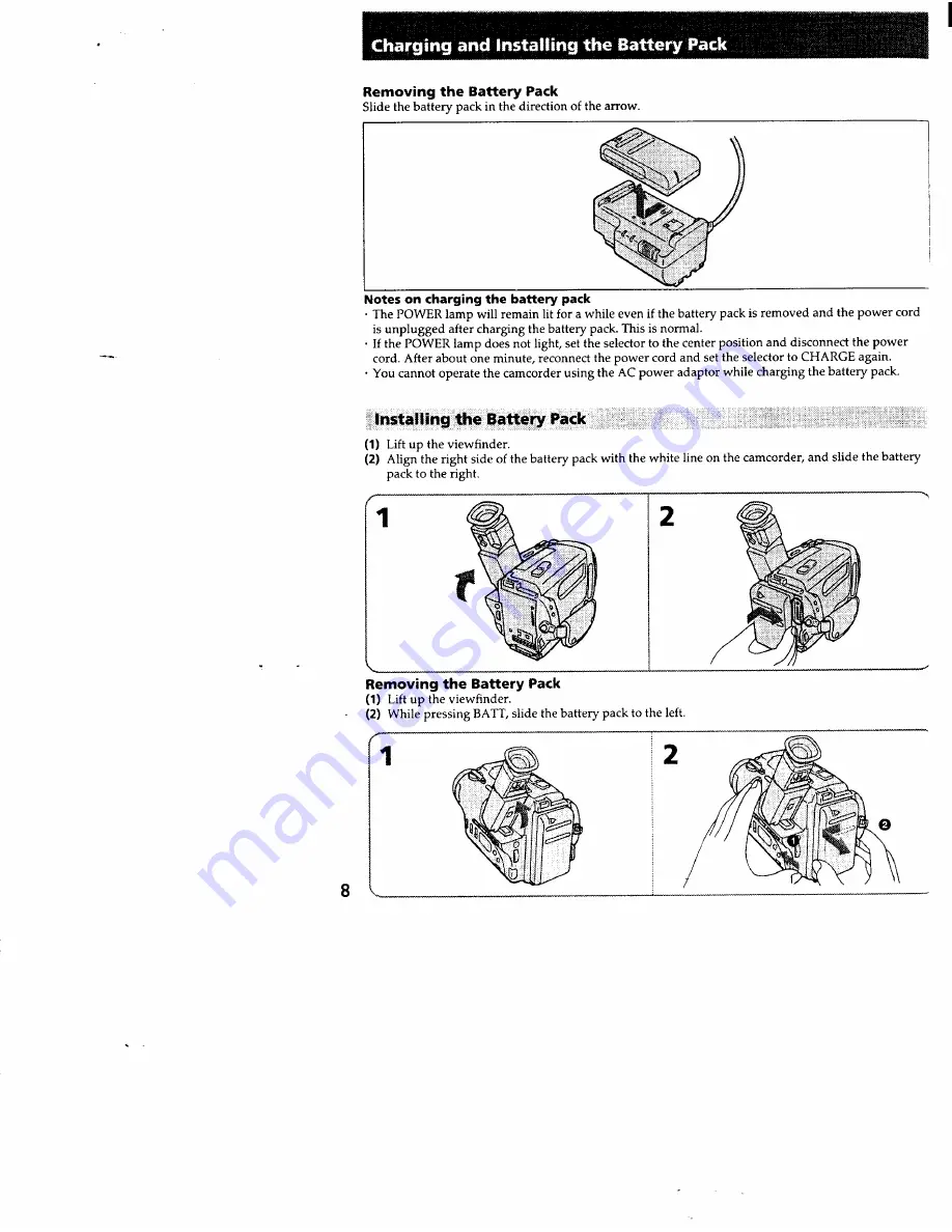 Sony Handycam CCD-TR36 Operation Manual Download Page 8