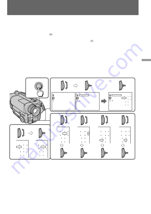 Sony Handycam CCD-TR415E Operating Instructions Manual Download Page 65