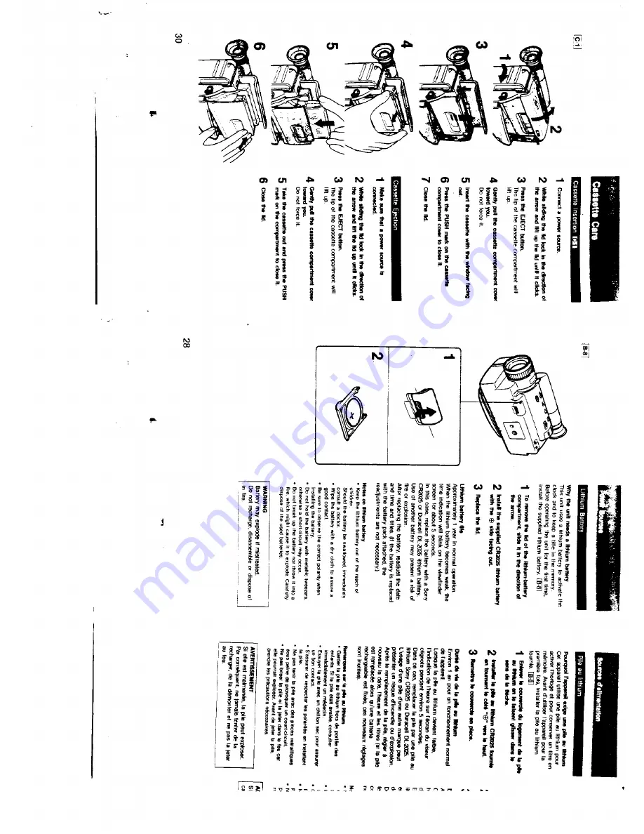 Sony Handycam CCD-TR5 Operating Instructions Manual Download Page 8