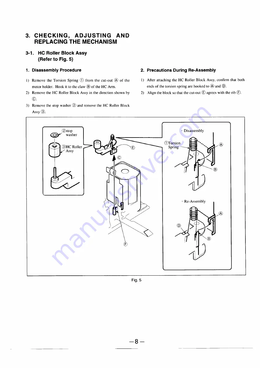 Sony Handycam CCD-TR501E Service Manual Download Page 175