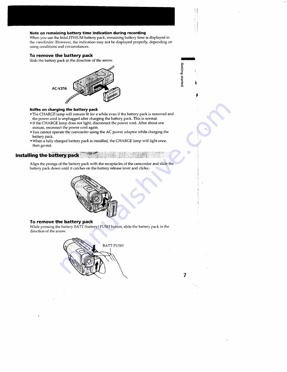 Sony Handycam CCD-TR710 Скачать руководство пользователя страница 7