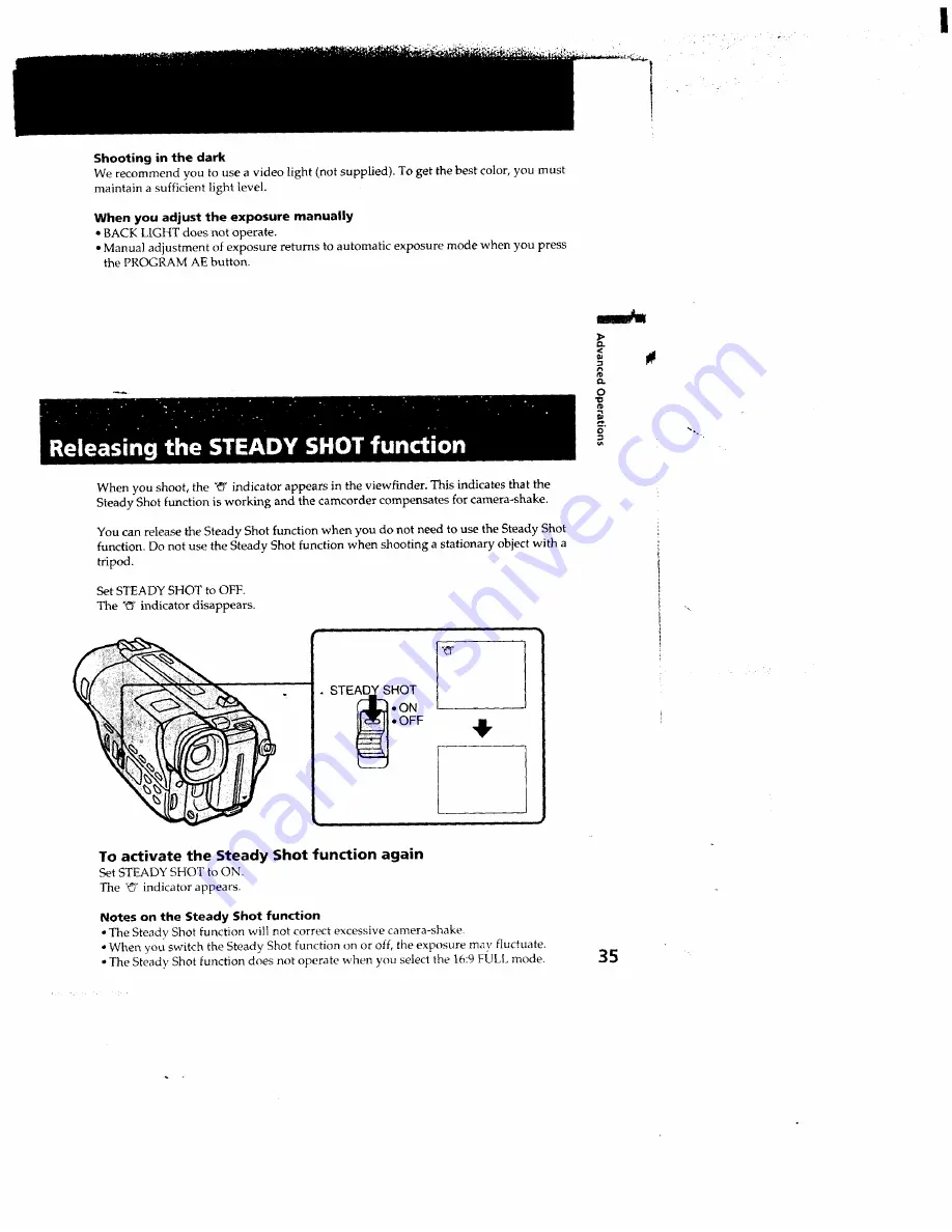 Sony Handycam CCD-TR710 Operating Instructions Manual Download Page 35