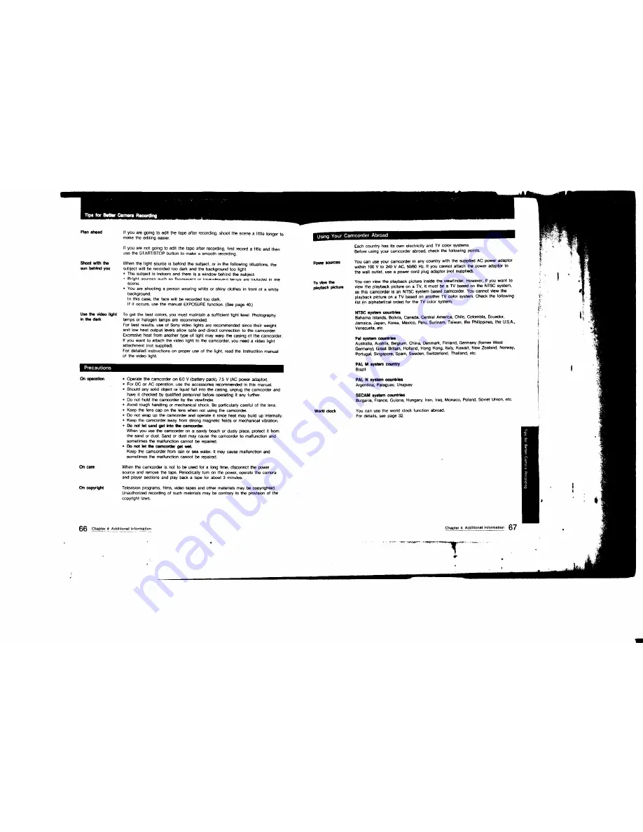 Sony Handycam CCD-TR81 Operation Manual Download Page 34