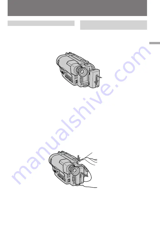 Sony Handycam CCD-TR820E Operating Instructions Manual Download Page 12