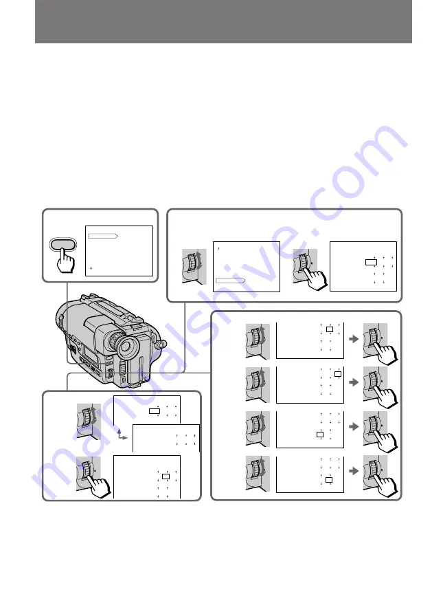 Sony Handycam CCD-TR820E Operating Instructions Manual Download Page 73