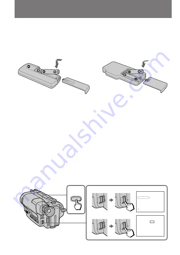 Sony Handycam CCD-TR820E Operating Instructions Manual Download Page 107