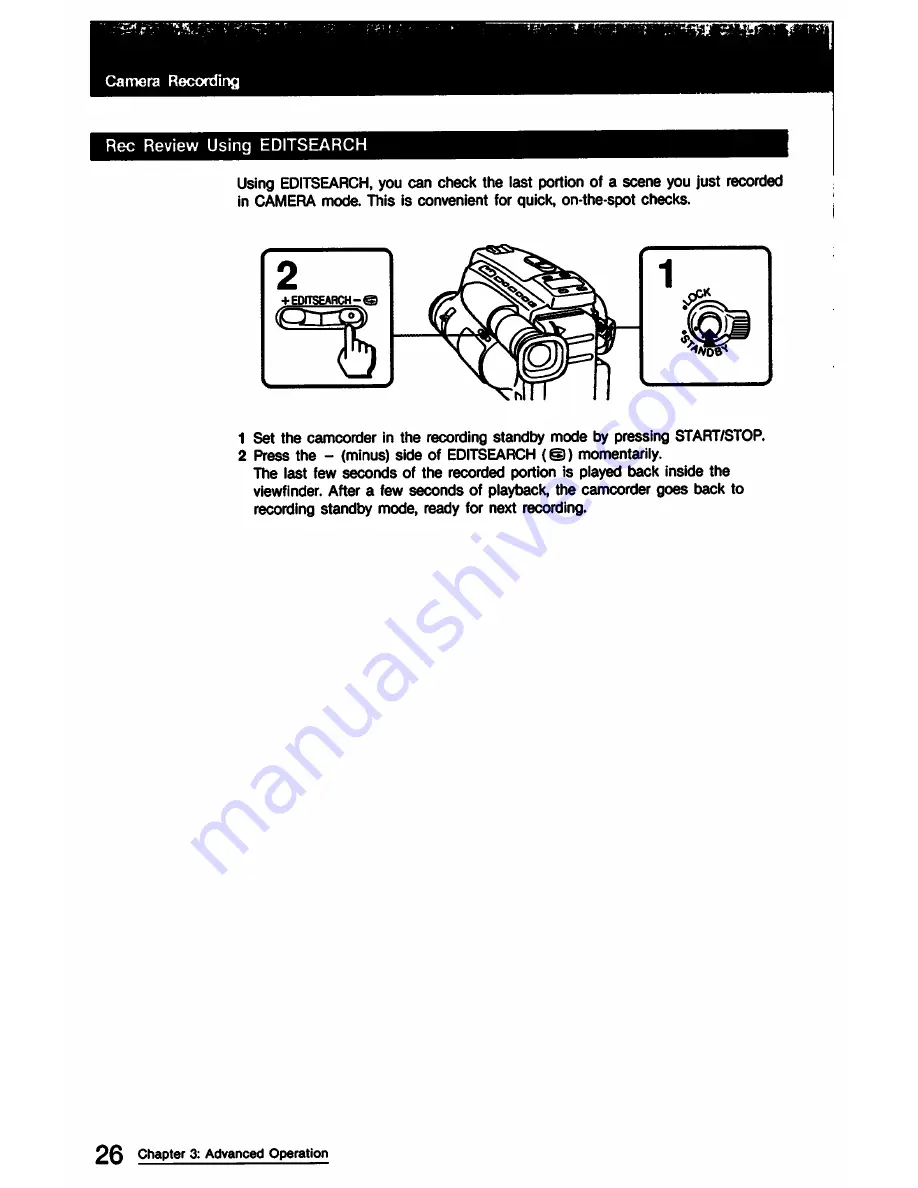 Sony Handycam CCD-TR9 Operation Manual Download Page 26