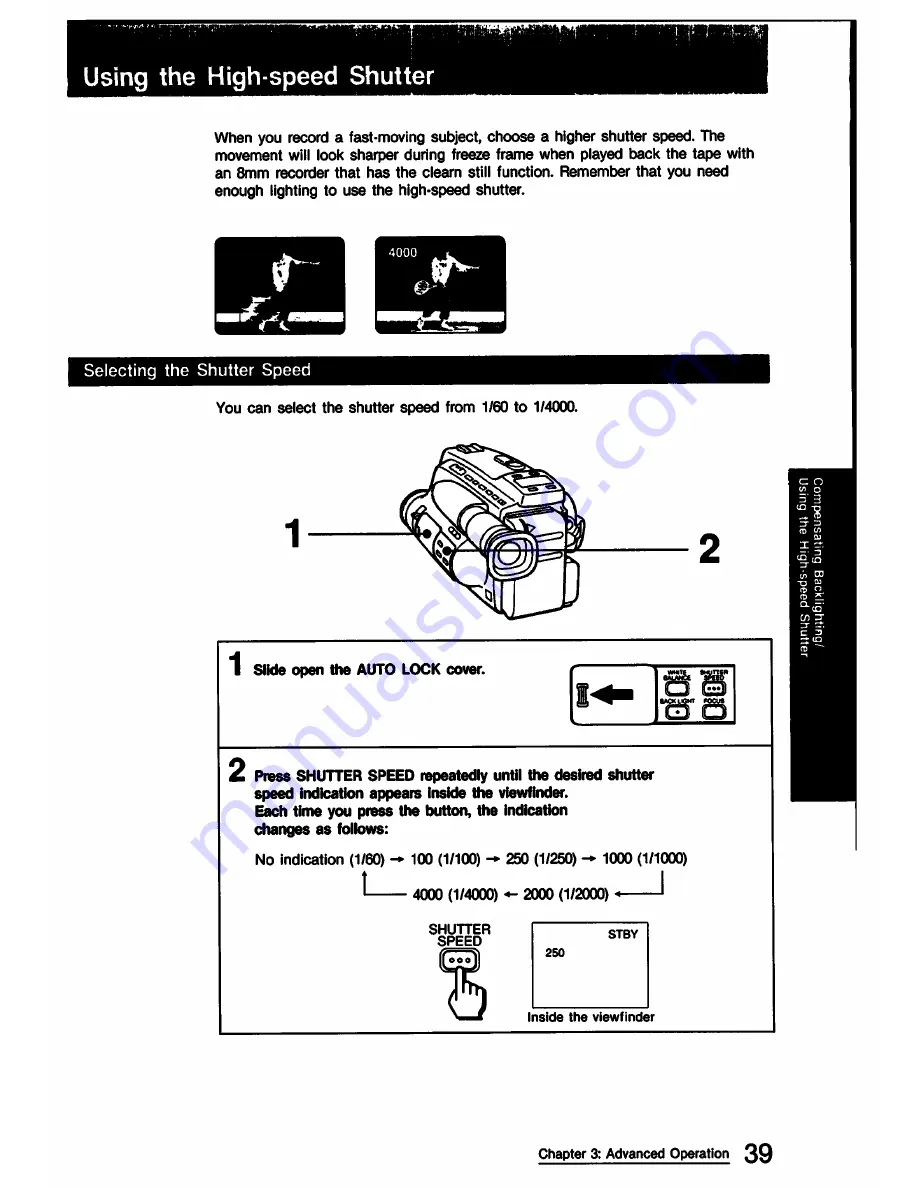 Sony Handycam CCD-TR9 Operation Manual Download Page 39