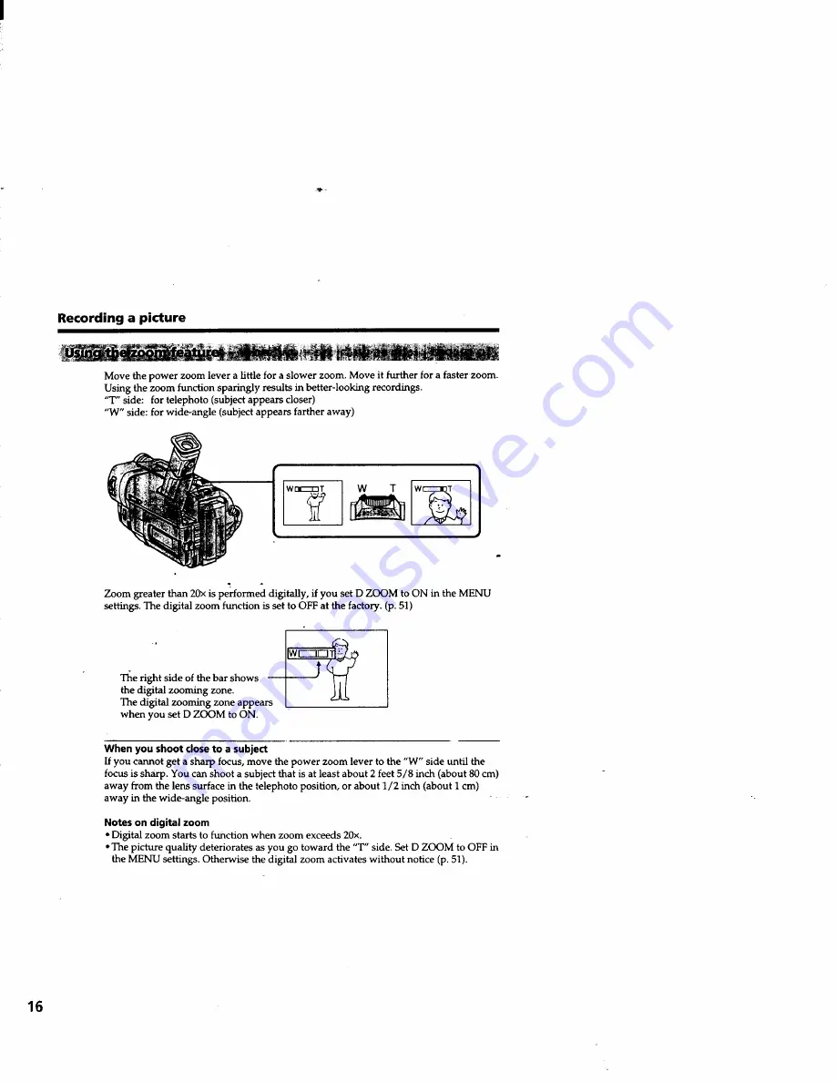 Sony Handycam CCD-TRV63 Скачать руководство пользователя страница 16