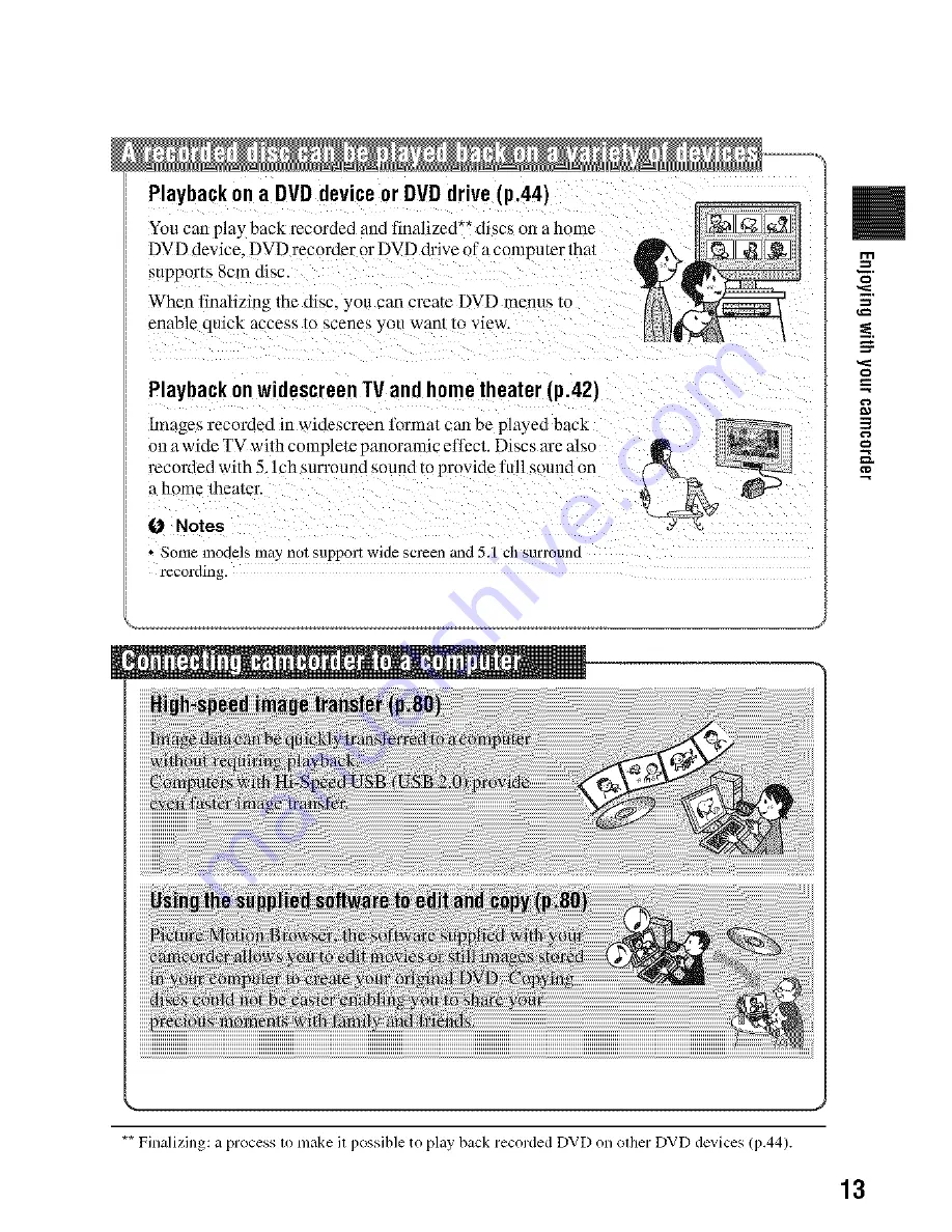 Sony Handycam DCR-DVD308 Operating Manual Download Page 13