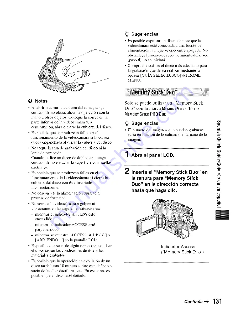 Sony Handycam DCR-DVD308 Скачать руководство пользователя страница 131