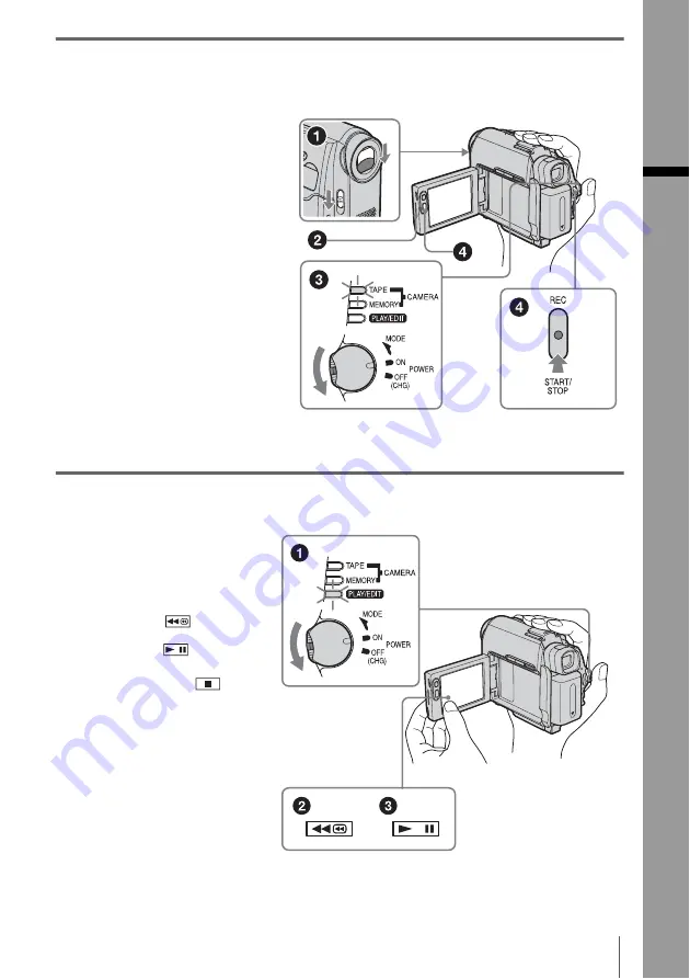 Sony Handycam DCR-HC30E Скачать руководство пользователя страница 11