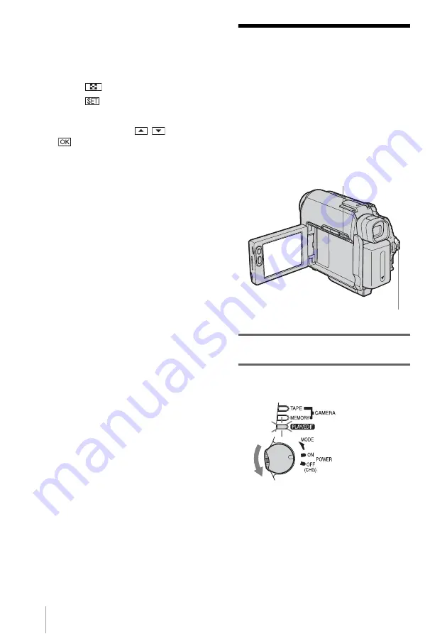 Sony Handycam DCR-HC30E Operation Manual Download Page 54