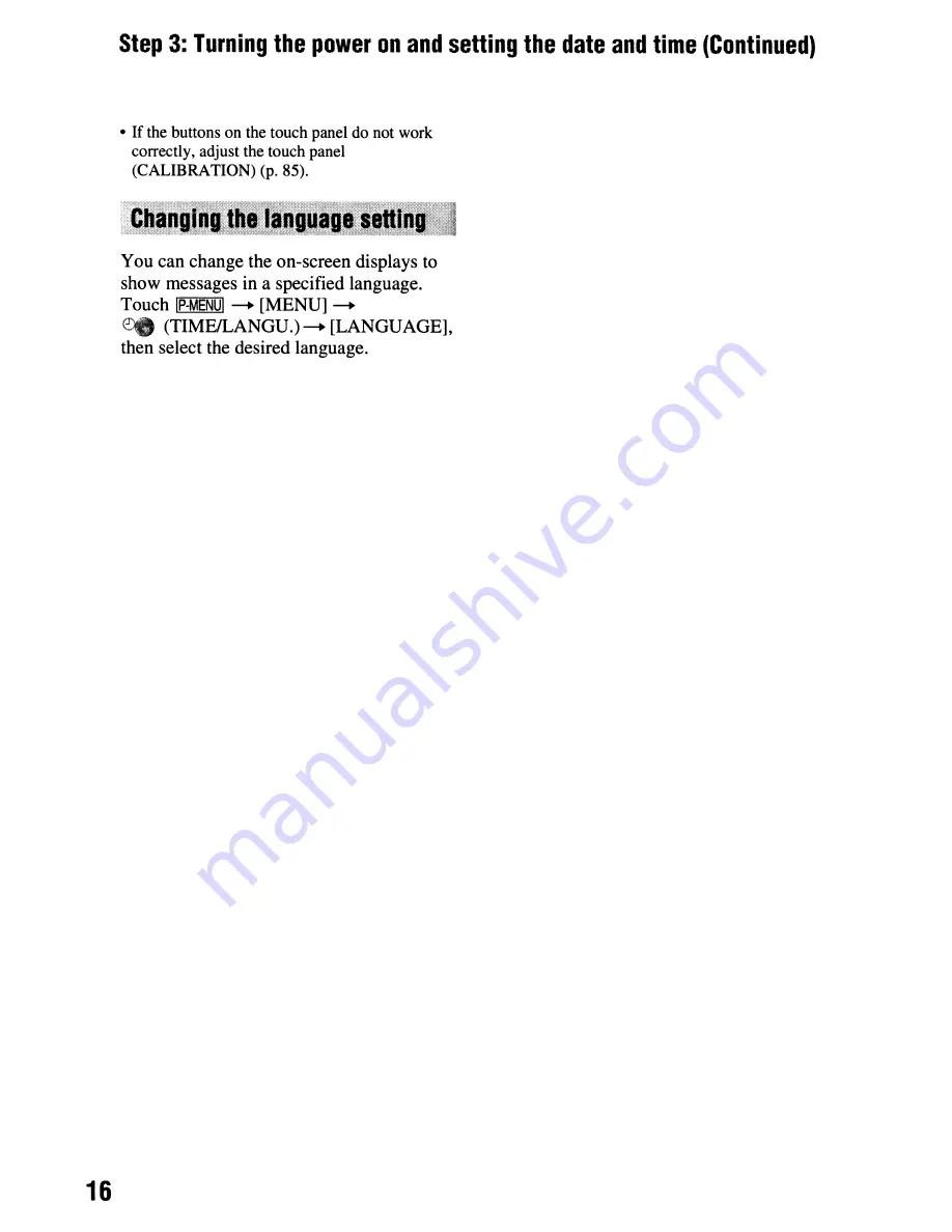 Sony Handycam DCR-HC62 Operating Manual Download Page 16