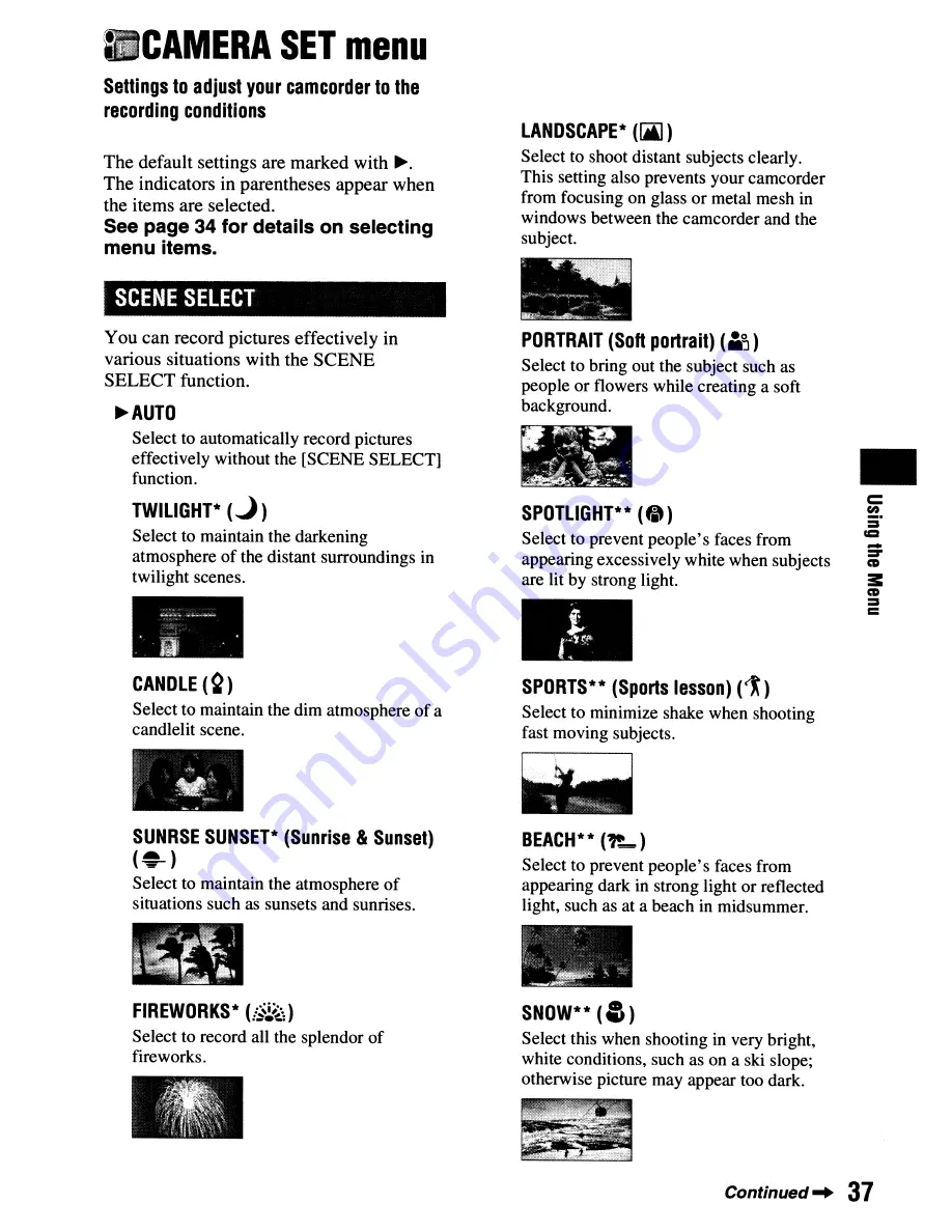 Sony Handycam DCR-HC62 Operating Manual Download Page 37