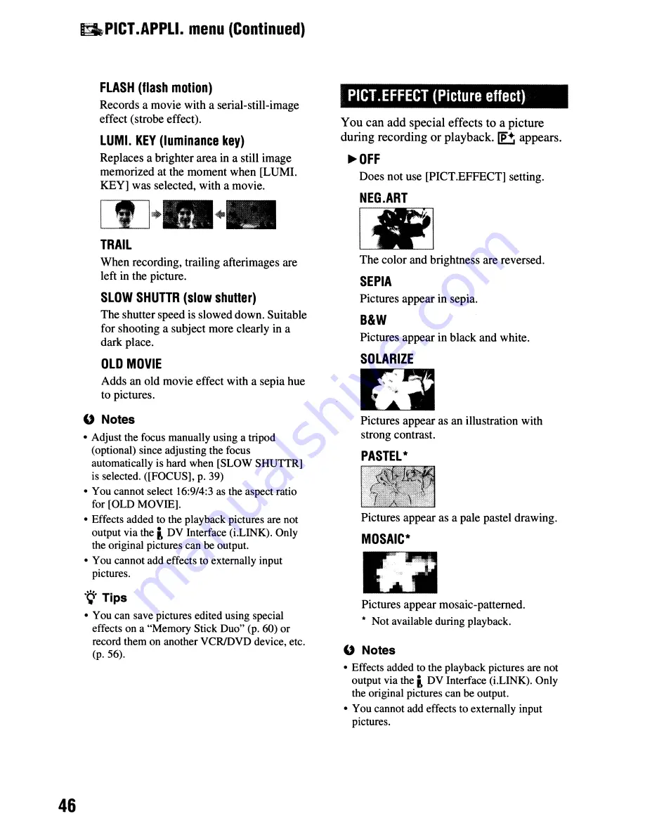 Sony Handycam DCR-HC62 Скачать руководство пользователя страница 46