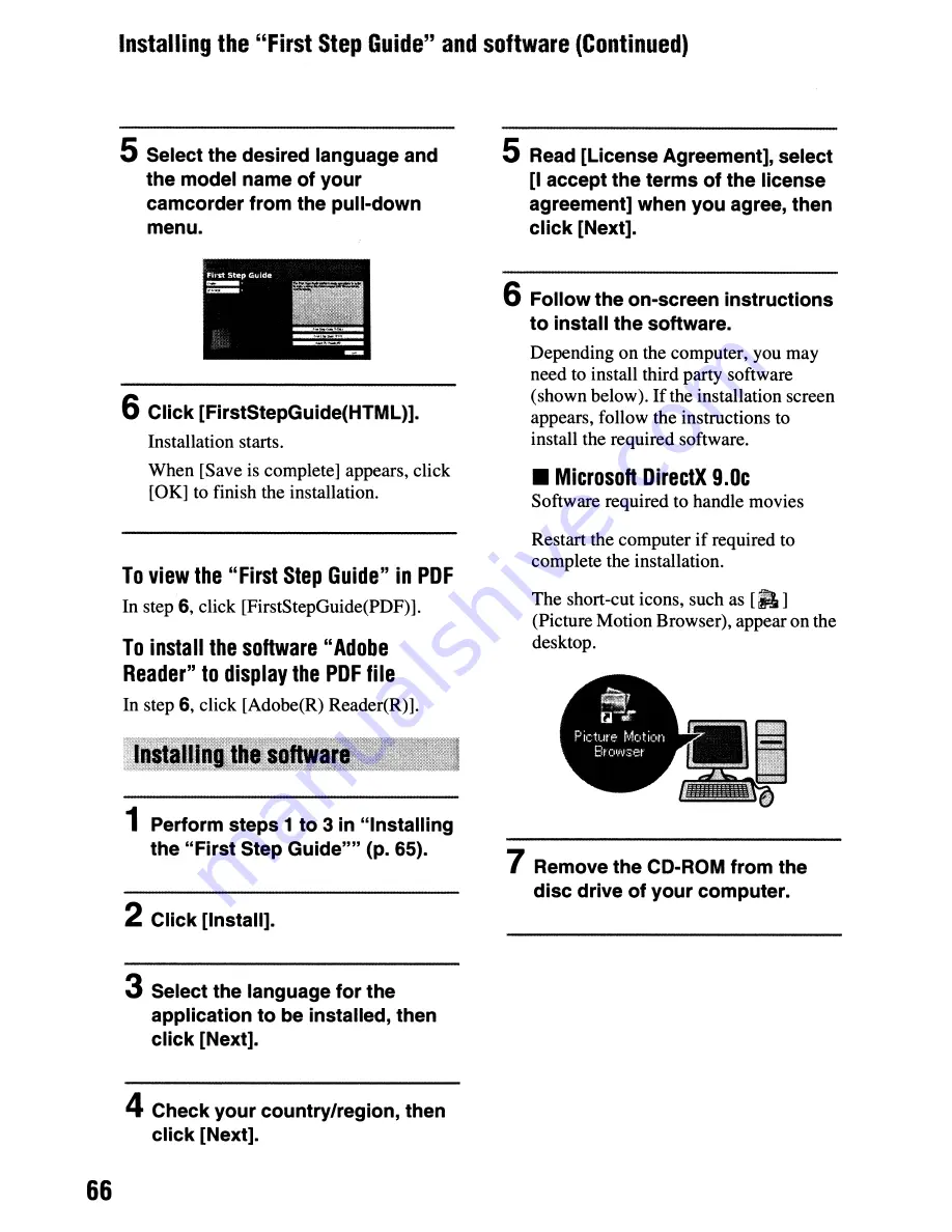 Sony Handycam DCR-HC62 Operating Manual Download Page 66