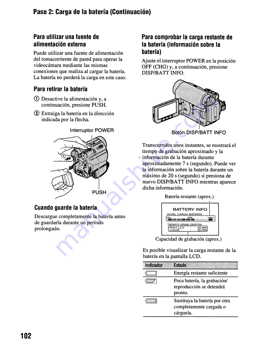 Sony Handycam DCR-HC62 Operating Manual Download Page 102