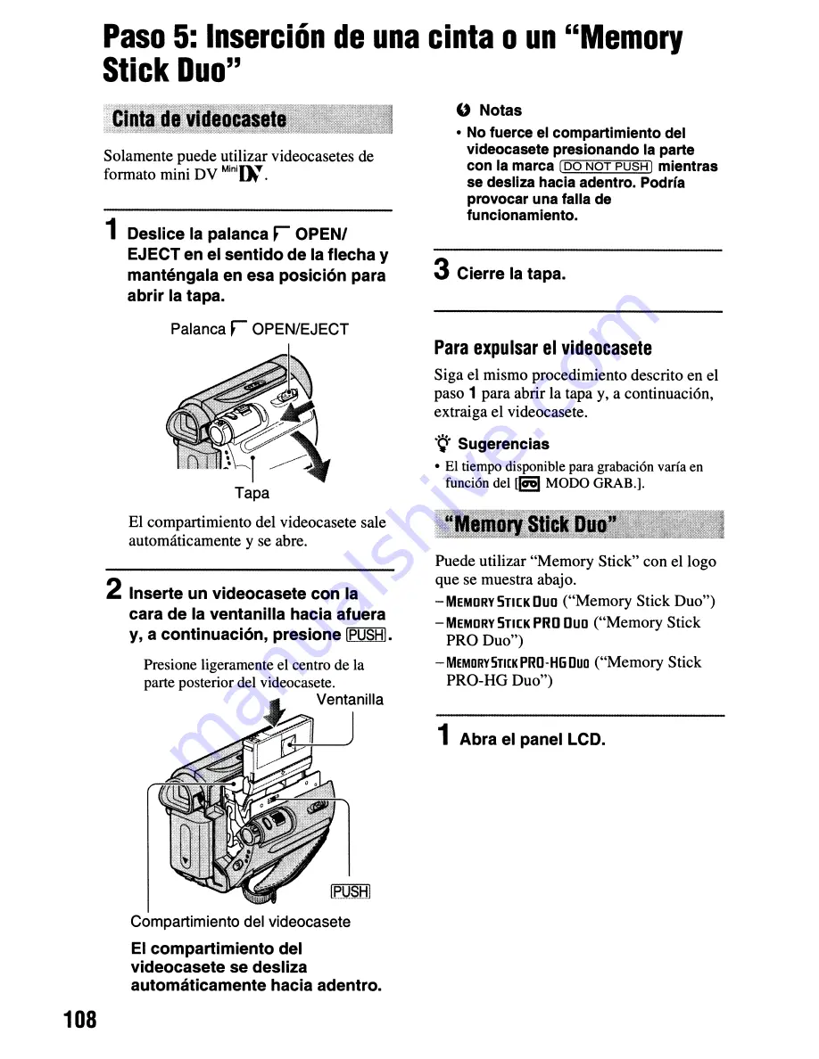 Sony Handycam DCR-HC62 Скачать руководство пользователя страница 108