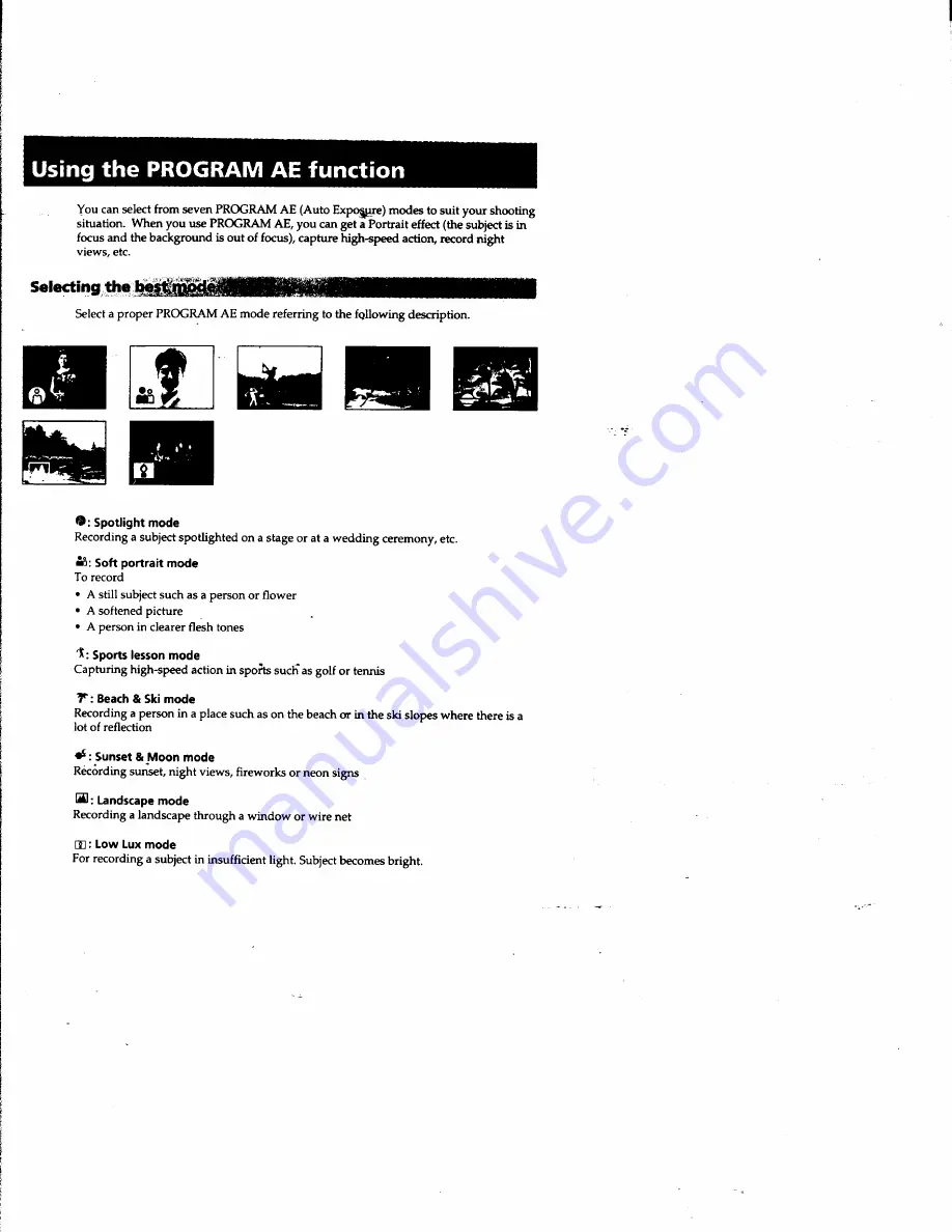 Sony Handycam DCR-PC1 Operating Instructions Manual Download Page 46