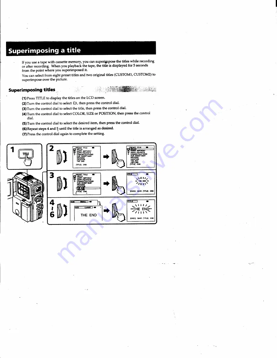 Sony Handycam DCR-PC1 Operating Instructions Manual Download Page 50