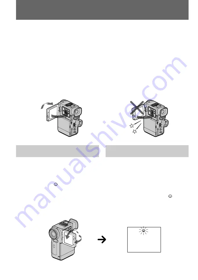 Sony Handycam DCR-PC10E Operating Instructions Manual Download Page 20