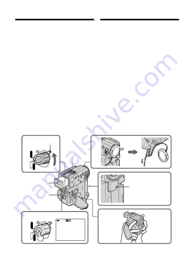 Sony Handycam DCR-PC4 Operating Instructions Manual Download Page 22