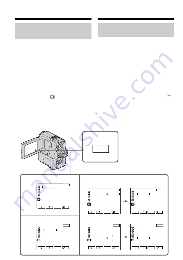 Sony Handycam DCR-PC4 Operating Instructions Manual Download Page 82