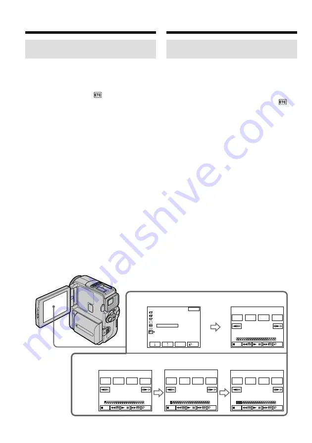 Sony Handycam DCR-PC6E Operating Instructions Manual Download Page 110