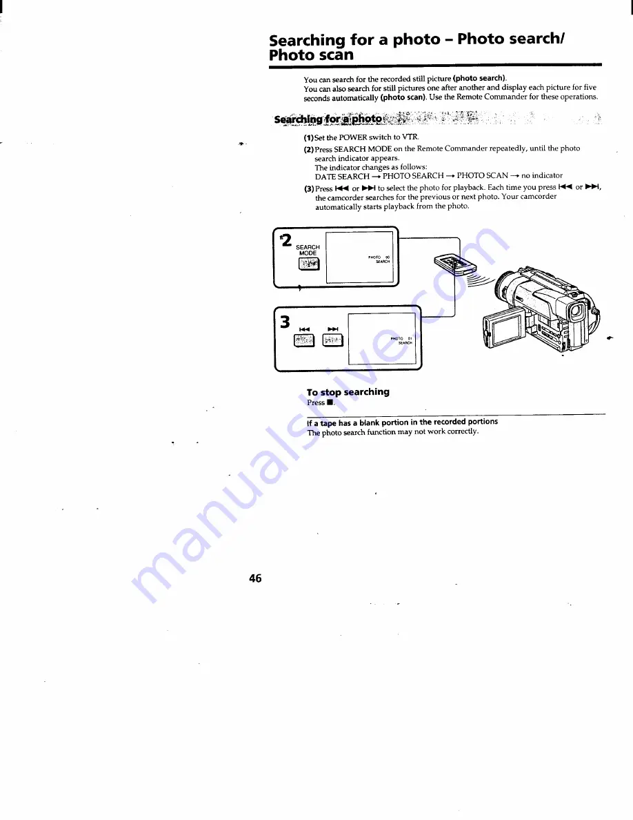 Sony Handycam DCR-TRV103 Operating Instructions Manual Download Page 46