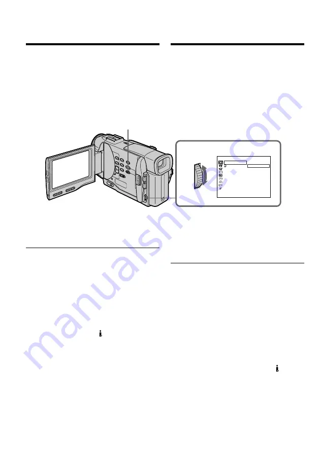 Sony Handycam DCR-TRV10E Operating Instructions Manual Download Page 62