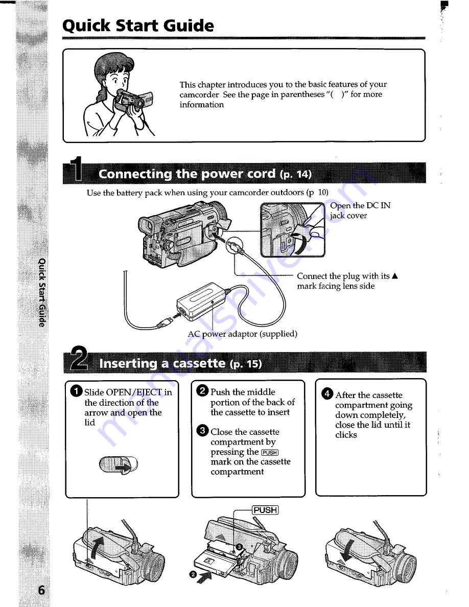 Sony Handycam DCR-TRV11 Operating Instructions Manual Download Page 6