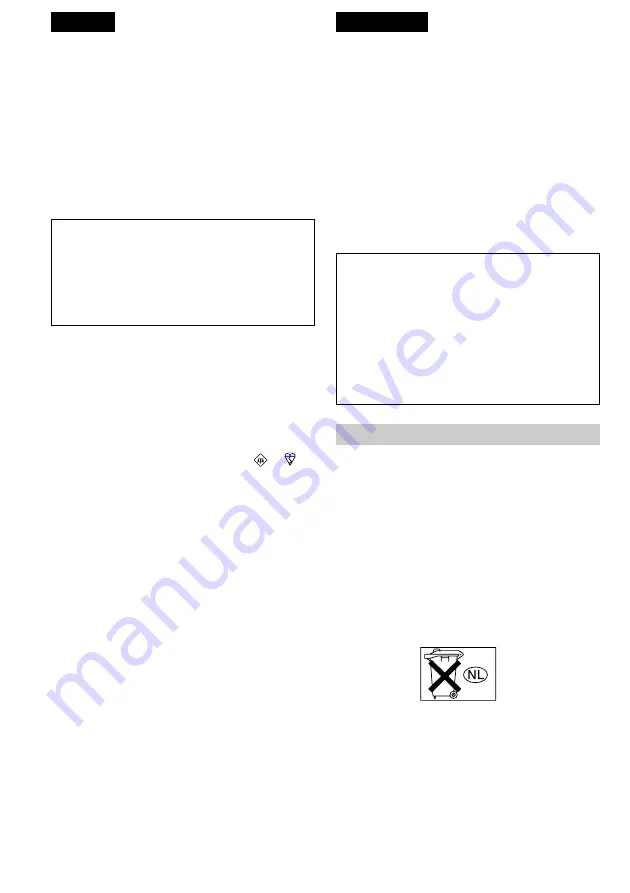 Sony Handycam DCR-TRV140E Operating Instructions Manual Download Page 2