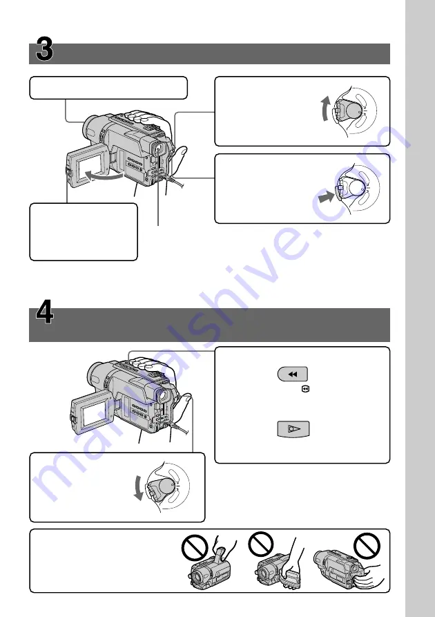 Sony Handycam DCR-TRV140E Operating Instructions Manual Download Page 11