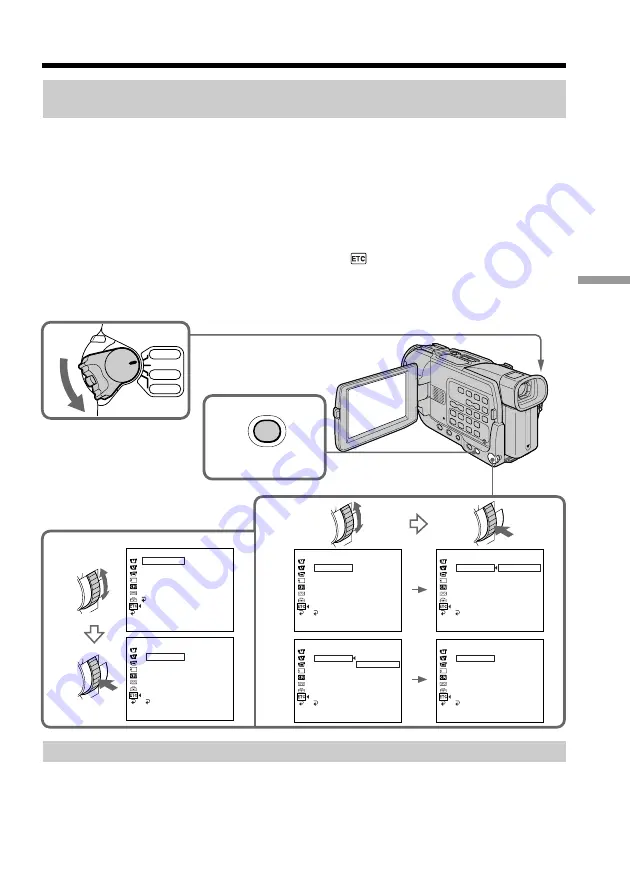 Sony Handycam DCR-TRV15 Operating Instructions Manual Download Page 73