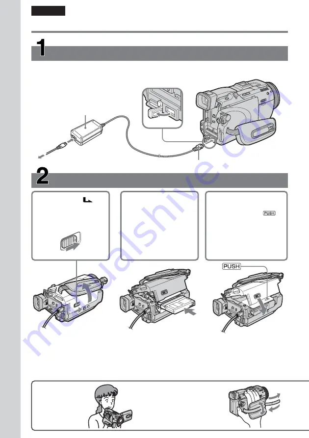 Sony Handycam DCR-TRV75E Operating Instructions Manual Download Page 16