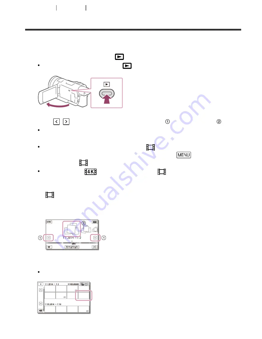 Sony Handycam FDR-AX100 Скачать руководство пользователя страница 62