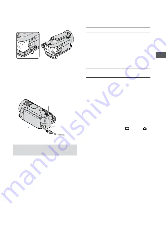 Sony Handycam HDR-CX12 Operating Manual Download Page 41