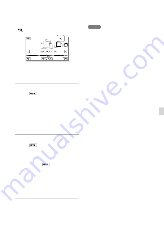 Sony Handycam HDR-CX190E Operating Manual Download Page 55