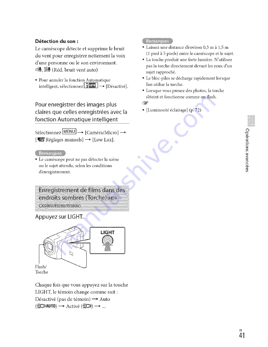 Sony Handycam HDR-CX250 Owner'S Manual Download Page 41