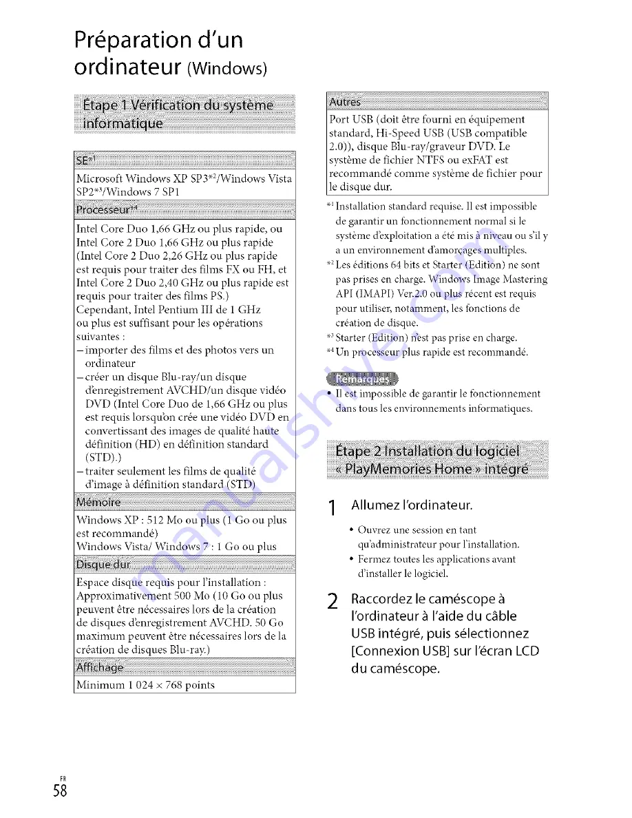 Sony Handycam HDR-CX250 Owner'S Manual Download Page 58