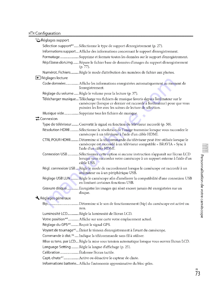 Sony Handycam HDR-CX250 Owner'S Manual Download Page 73